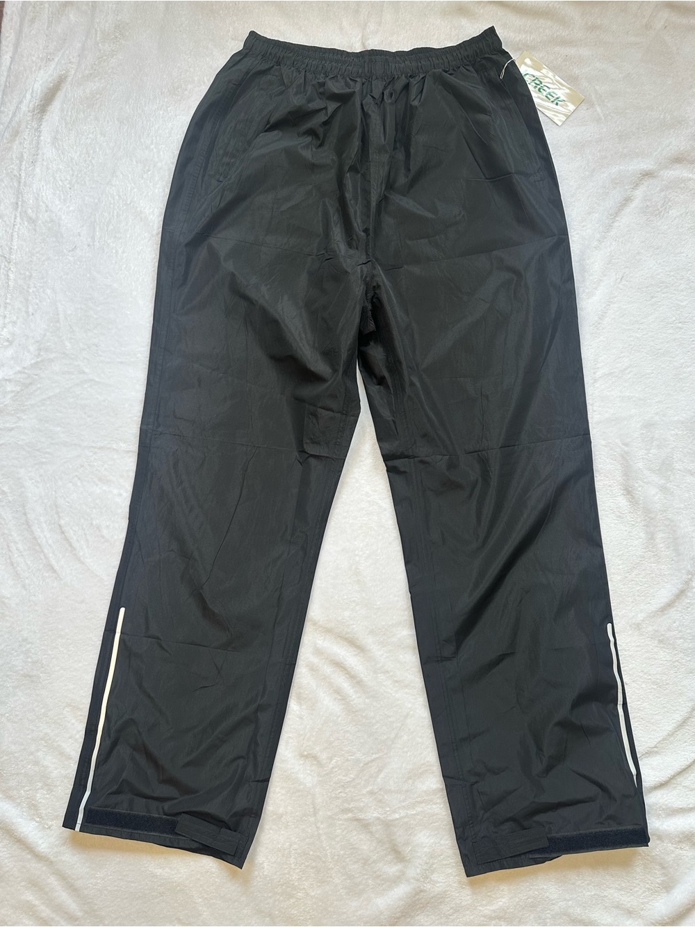NWT iCreek Men’s Rain Pants, Black, 33Long 2XL